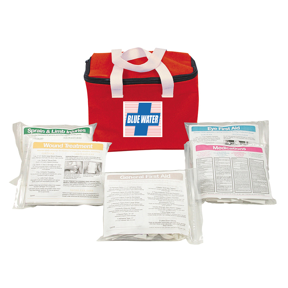 Orion Blue Water First Aid Kit with Soft Nylon Case – Comprehensive Emergency Medical Supplies for Boaters