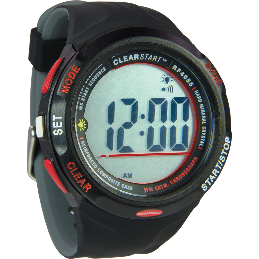 Ronstan RF4055 ClearStart 50mm Sailing Watch - Black and Grey with Race Timer Features