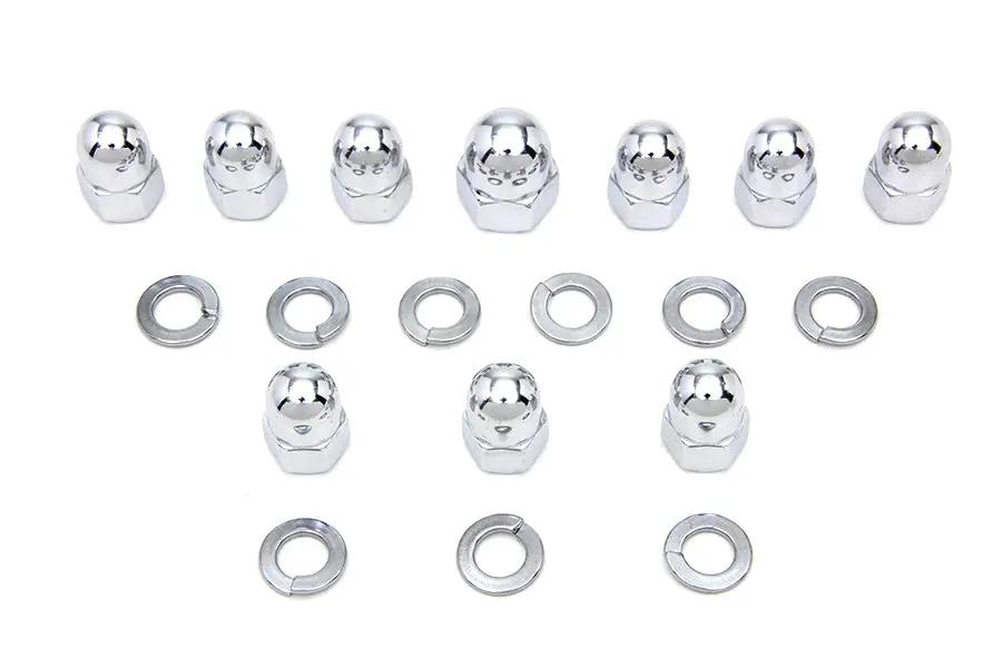 Colony Chrome Transmission Side Cover Kit for Harley Davidson EL and UL Models by Colony