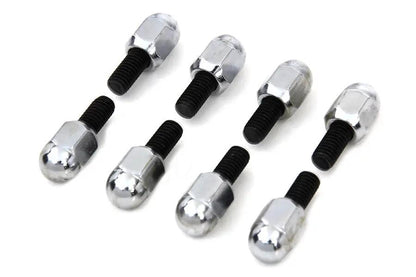 Colony Chrome Acorn Tappet Base Bolt Set for Harley Davidson FL 1941-1950 by Colony