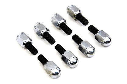 Colony Chrome Acorn Tappet Base Bolt Set for Harley Davidson FL 1941-1950 by Colony