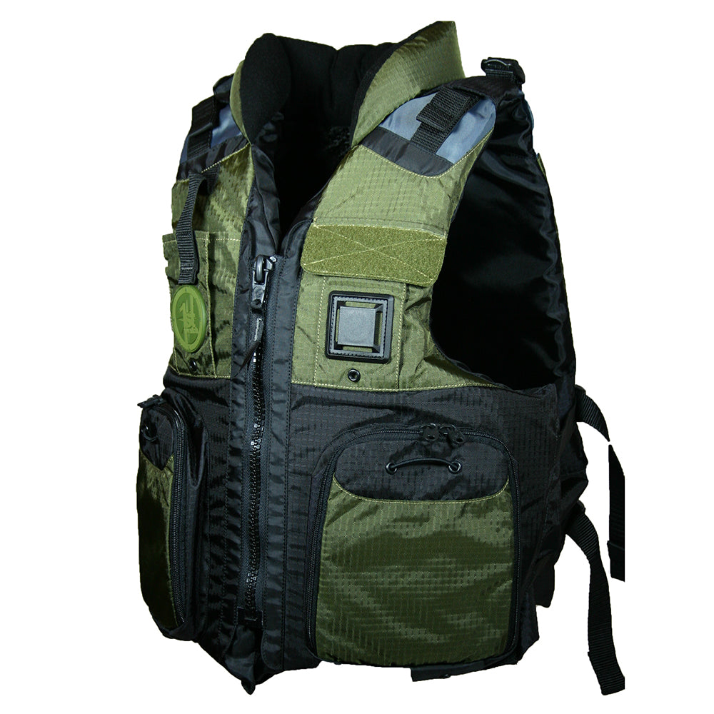 First Watch AV-800 Four Pocket Flotation Vest - OD Green, Large to XL