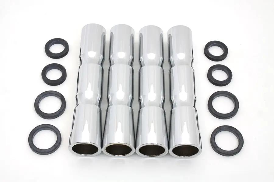Colony Chrome Lower Pushrod Cover Set for Harley Davidson FL Models by Colony