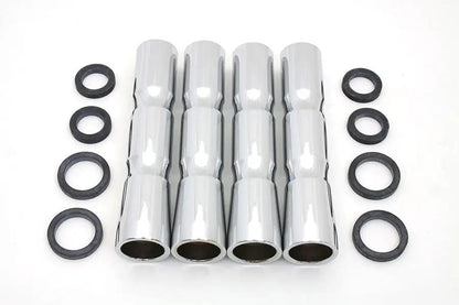 Colony Chrome Lower Pushrod Cover Set for Harley Davidson FL Models by Colony