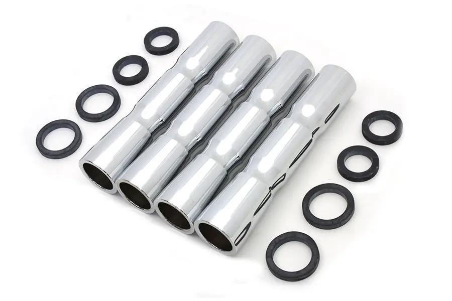 Colony Chrome Lower Pushrod Cover Set for Harley Davidson FL Models by Colony
