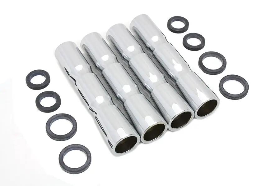 Colony Chrome Lower Pushrod Cover Set for Harley Davidson FL Models by Colony