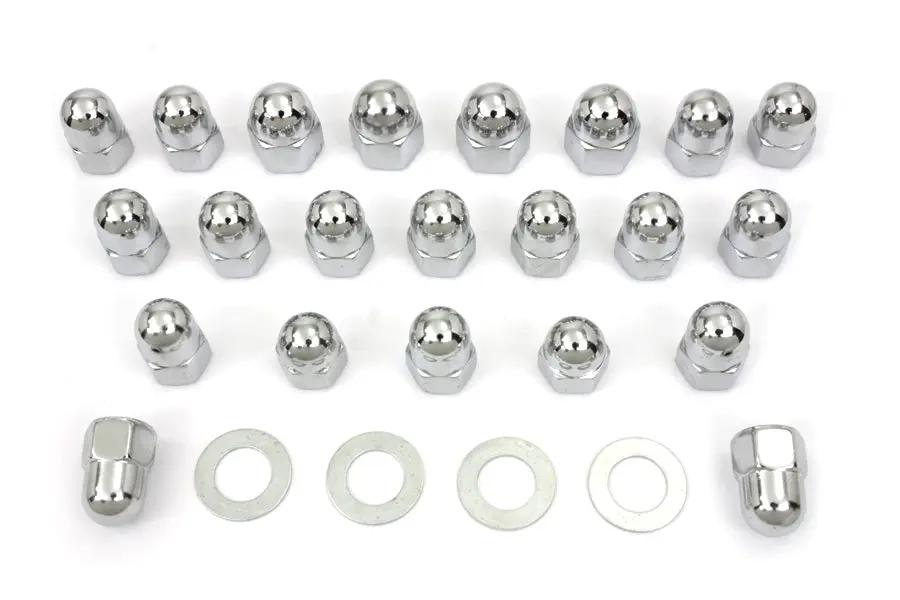 Colony Acorn Rocker Box Nut Set for Harley Davidson FL (1966-1975) by Colony