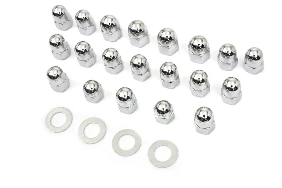 Colony Acorn Rocker Box Nut Set for Harley Davidson FL (1966-1975) by Colony