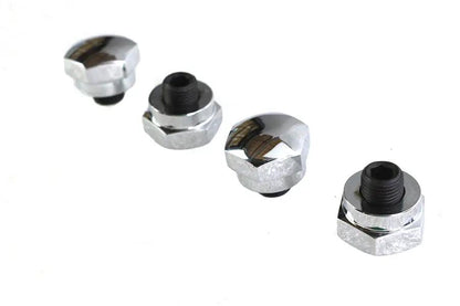 Colony Chrome Rocker Shaft End Plug Kit for Harley Davidson FL 1971-1980 by Colony