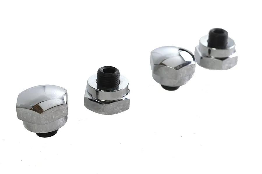 Colony Chrome Rocker Shaft End Plug Kit for Harley Davidson FL 1971-1980 by Colony