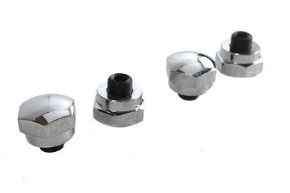 Colony Chrome Rocker Shaft End Plug Kit for Harley Davidson FL 1971-1980 by Colony