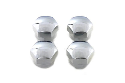 Colony Chrome Rocker Shaft End Plug - Set of 4 for Harley Davidson FL and XL Models by Colony