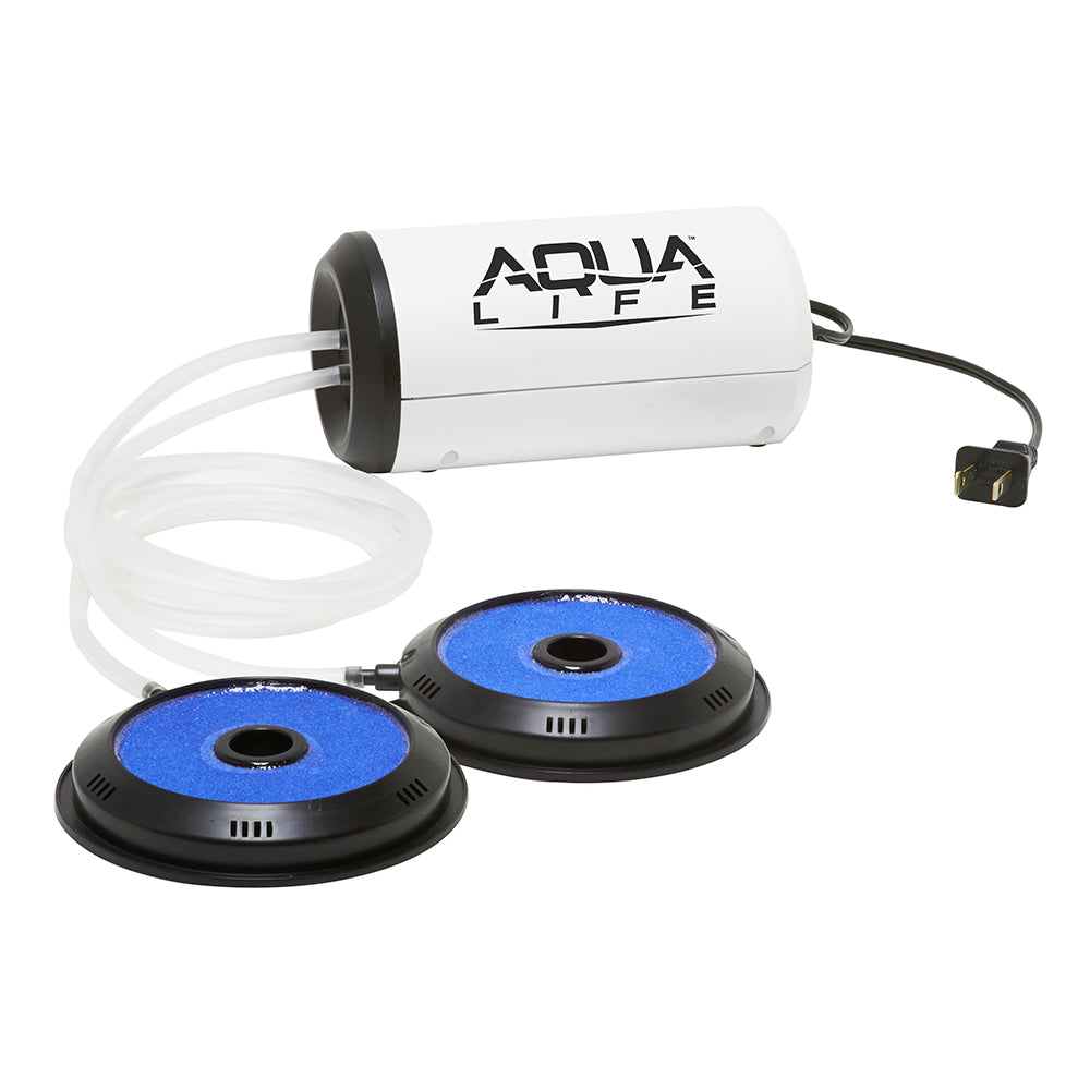 Frabill Aqua-Life Aerator Dual Output 110V for Boats and Livewells