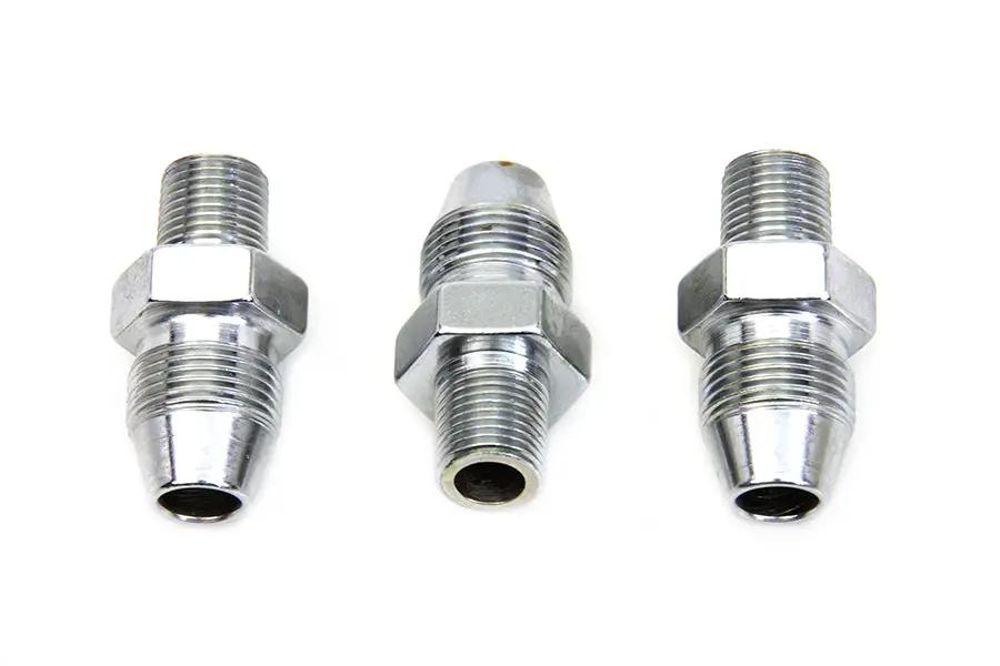 Colony Chrome Oil Line Fitting for Harley Davidson FL Models - Part 7148-3 by Colony
