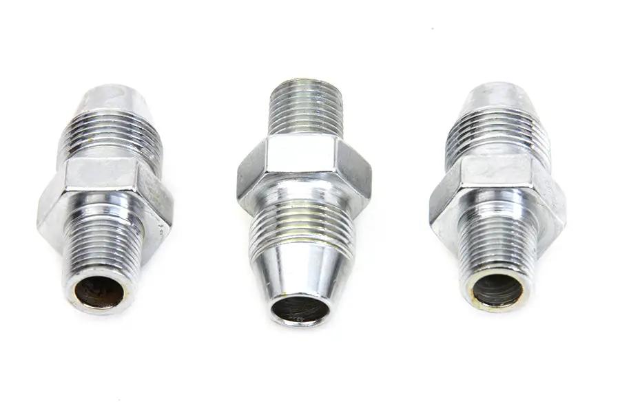 Colony Chrome Oil Line Fitting for Harley Davidson FL Models - Part 7148-3 by Colony