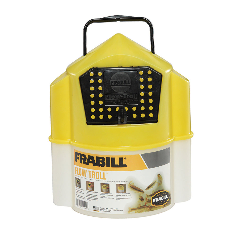 Frabill Flow Troll Bucket - 6 Quart for Live Bait Transportation