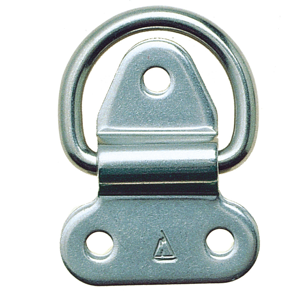 C. Sherman Johnson Hinged Pad Eye - 1/4 inch, Stainless Steel with Backing Plate