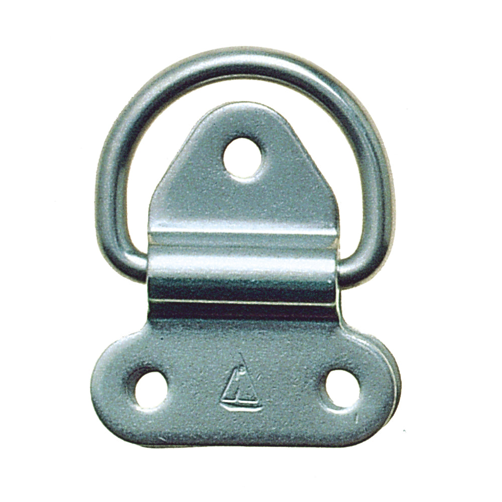 C. Sherman Johnson Hinged Pad Eye - 5/16 inch, T-316 Stainless Steel with Backing Plate