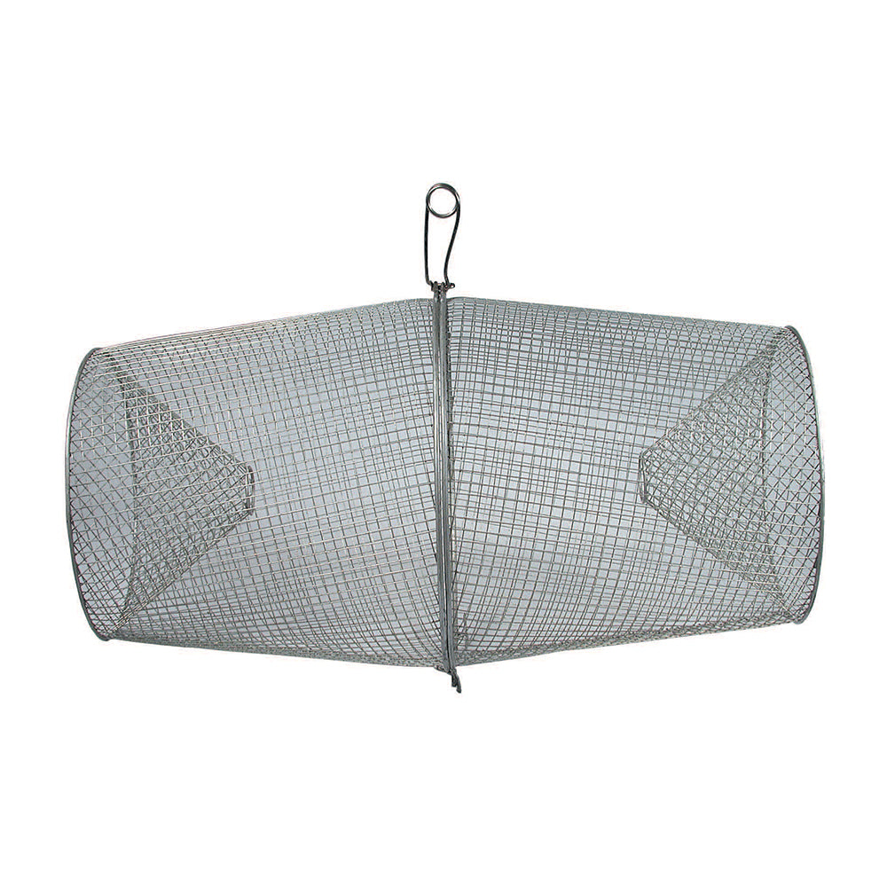 Frabill Galvanized Minnow Trap - Torpedo Shape, 10 x 9.75 x 9 Inches
