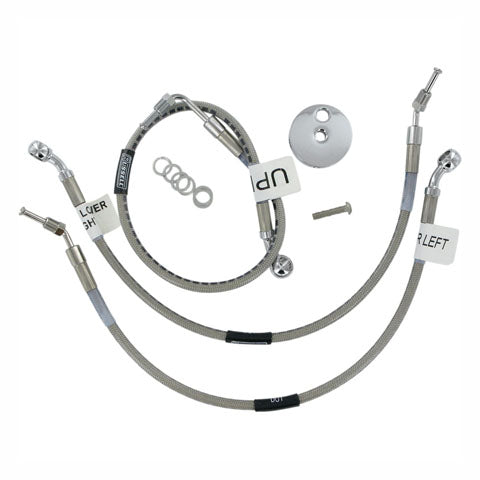 Russell Kawasaki & Suzuki Front Brake Line Kit for 2002-2004 Kawasaki VN1500/1
