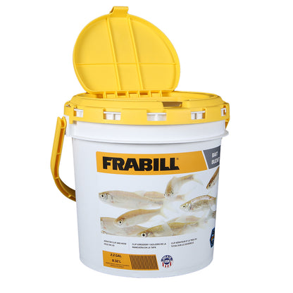 Frabill PMC4820 Bait Bucket with Aeration Port, 2.2 Gallon Capacity