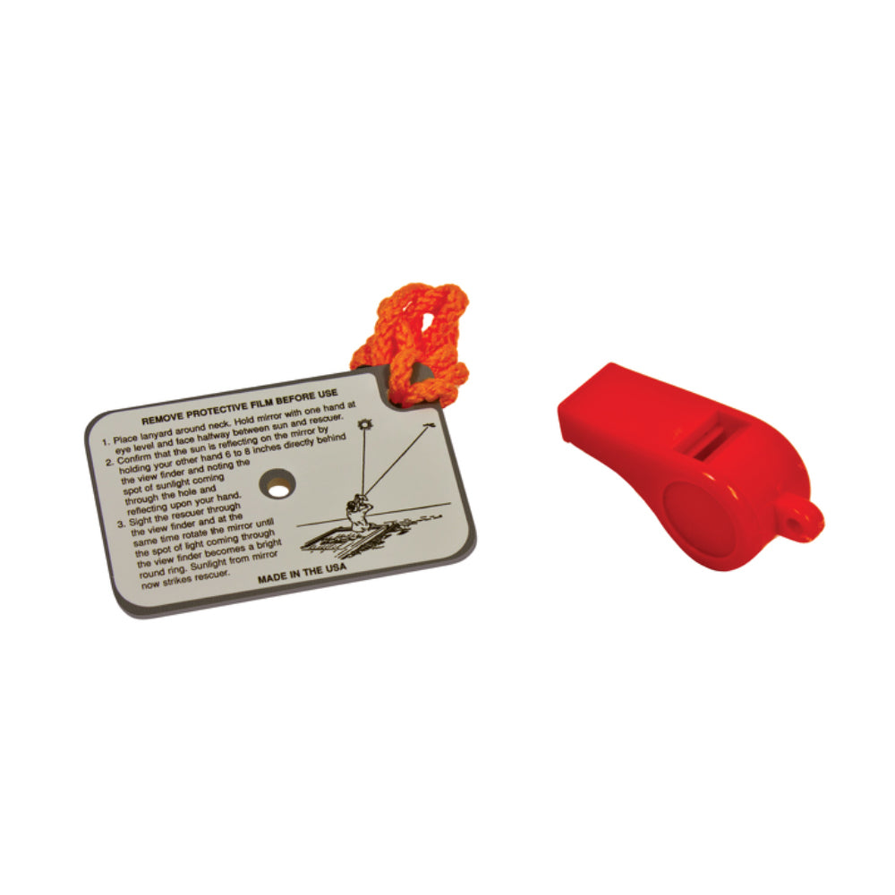 Orion Whistle and Mirror Emergency Signaling Kit – Compact Safety Kit for Outdoor & Rescue Use