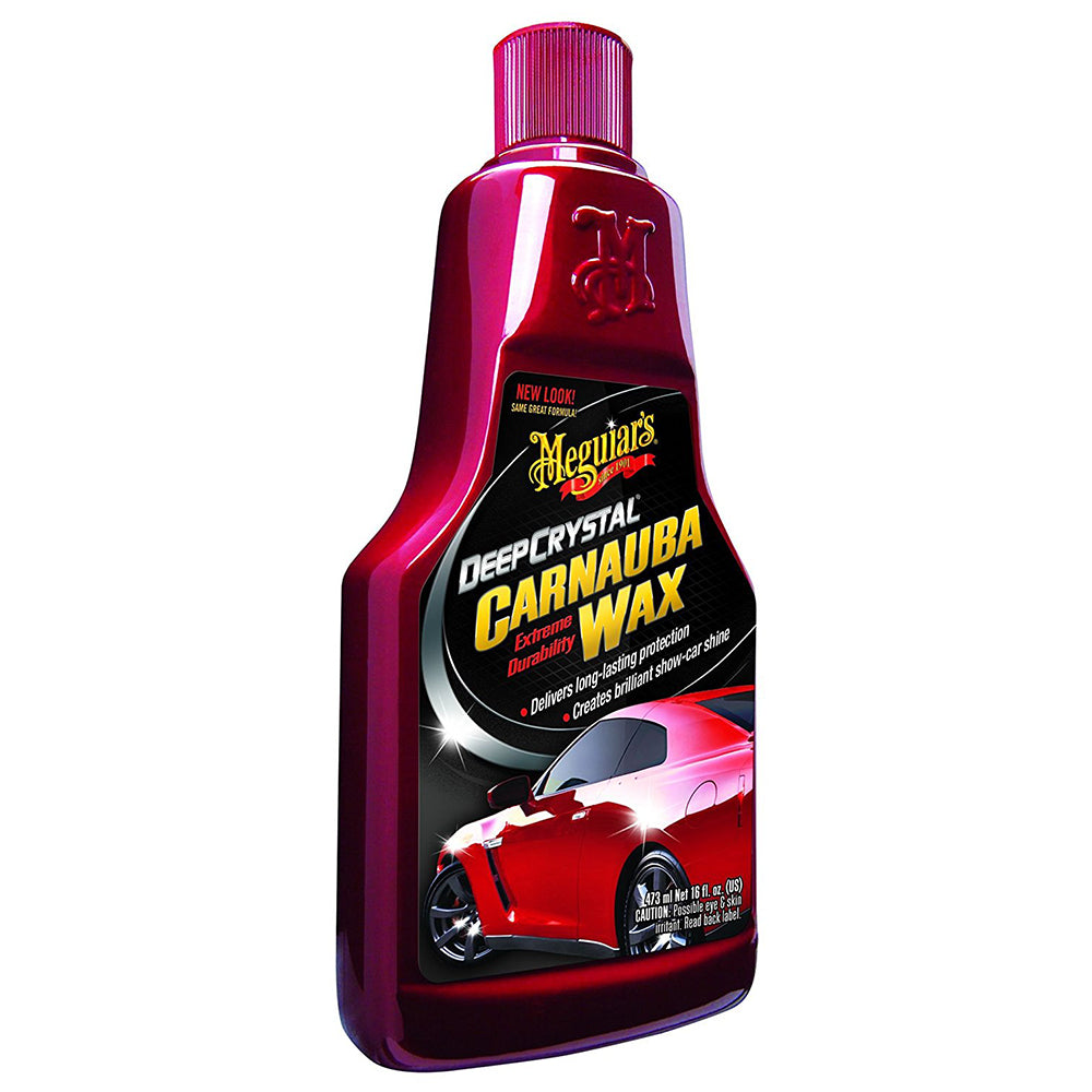 Meguiar's Deep Crystal Carnauba Wax - 16oz for Ultimate Paint Protection and Shine