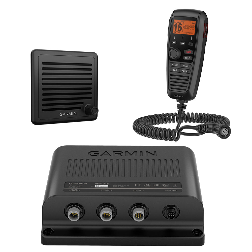 Garmin VHF 315 Marine Radio with Built-in GPS and Intercom System