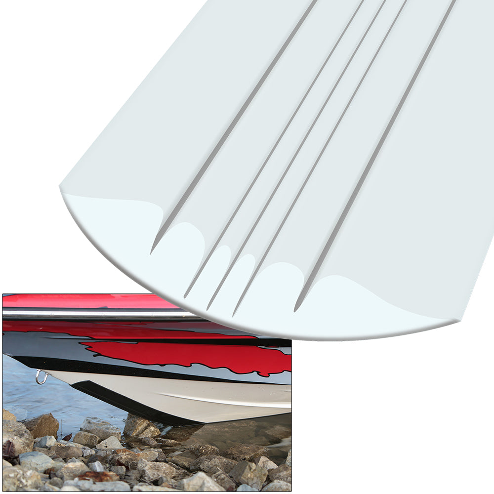 Megaware KeelGuard 10 ft White Boat Keel Protector - Durable and Easy to Install