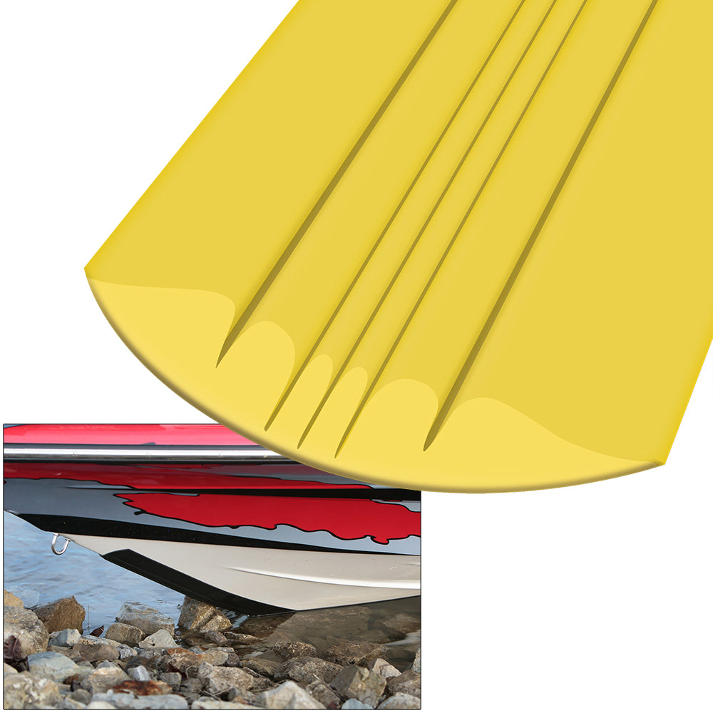 Megaware KeelGuard 9' Yellow Boat Keel Protector - Durable Marine Hull Guard