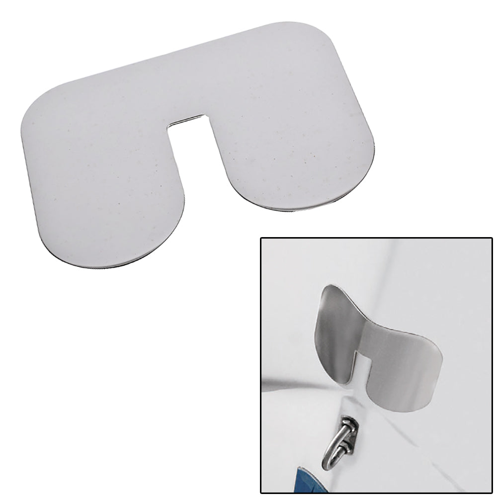 Megaware ScuffBuster Standard with Notch - 5.75 x 4.5 Inches Stainless Steel Boat Protection Guard