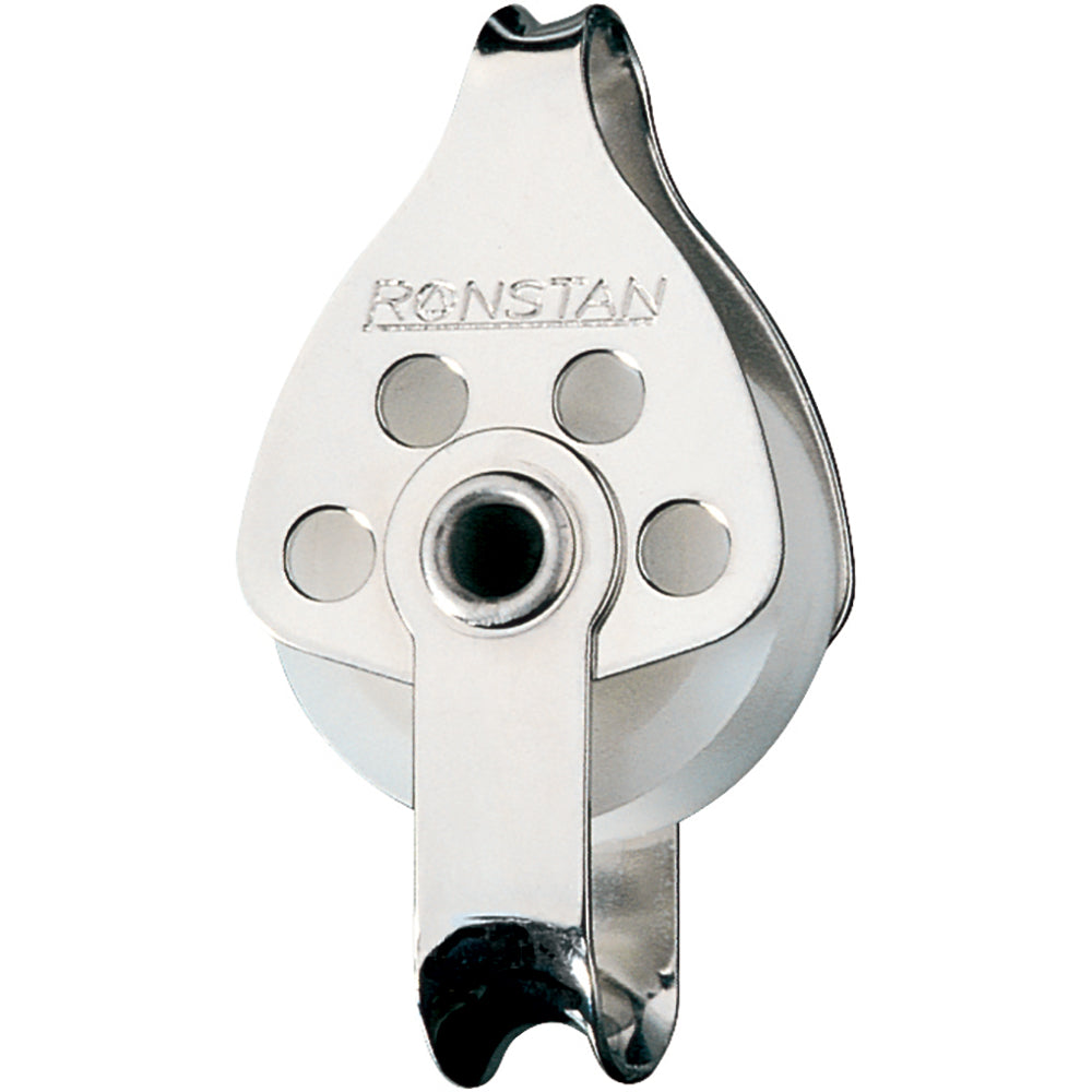 Ronstan Series 30 Utility Block - Single Becket Loop Head, Grade 316 Stainless Steel & Acetal Sheaves