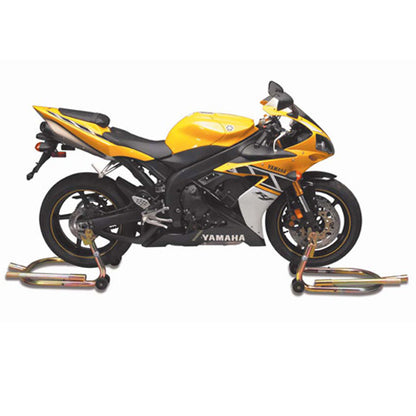 K&L Supply MC40 Universal Front Wheel Stand - Durable Motorcycle Wheel Support