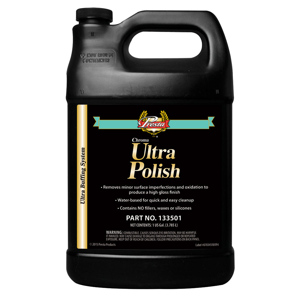 Presta Ultra Polish (Chroma 1500) - 1-Gallon for Automotive and Marine Finish Restoration