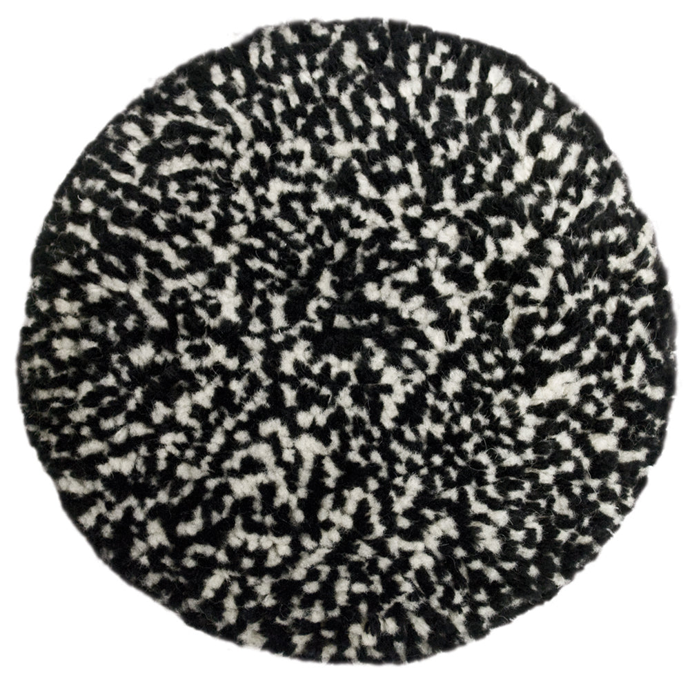 Presta Wool Compounding Pad - Black & White Heavy Cut, 9 inch Diameter