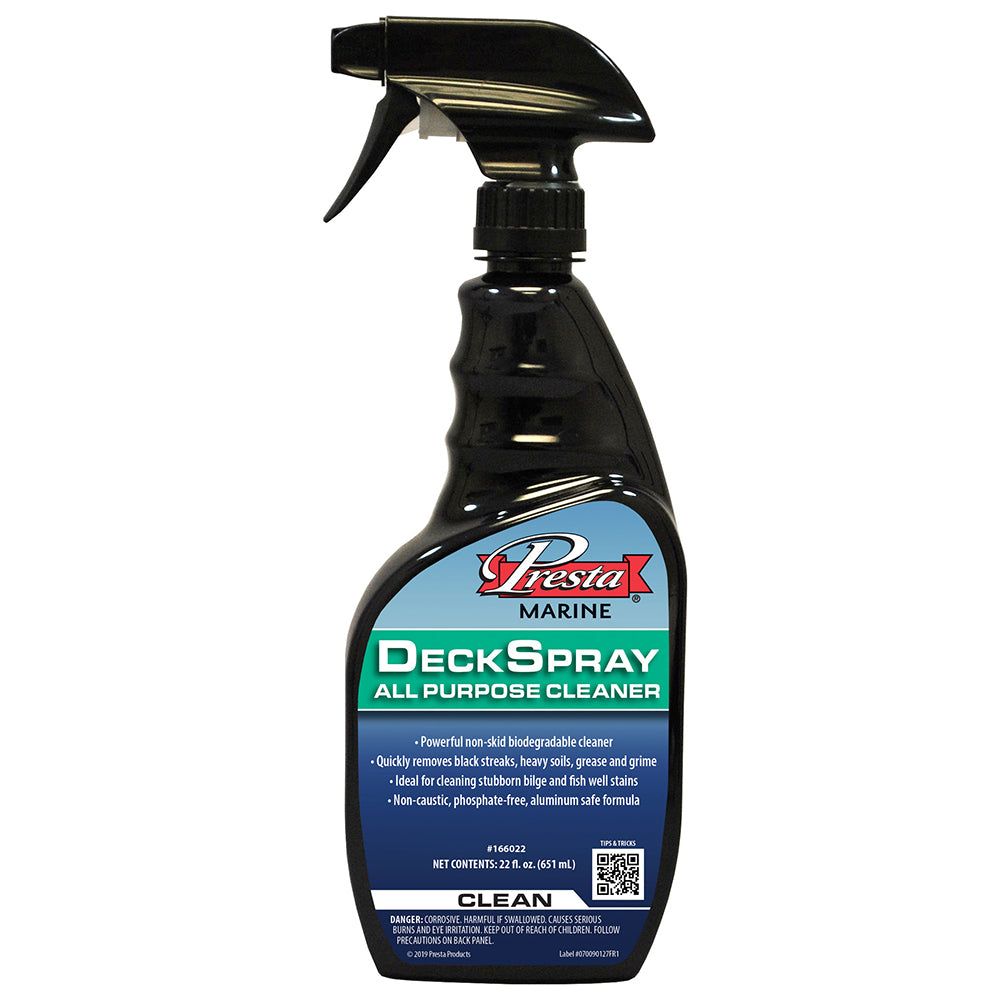 Presta DeckSpray All Purpose Cleaner 22oz Spray for Boats and Marine Surfaces