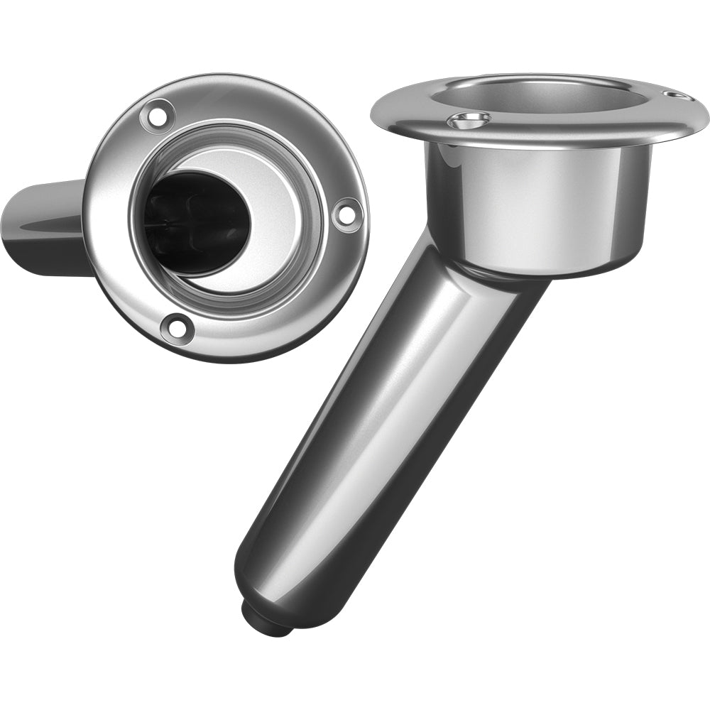 Mate Series Stainless Steel 30-Rod and Cup Holder with Drain and Round Top, Part C1030D