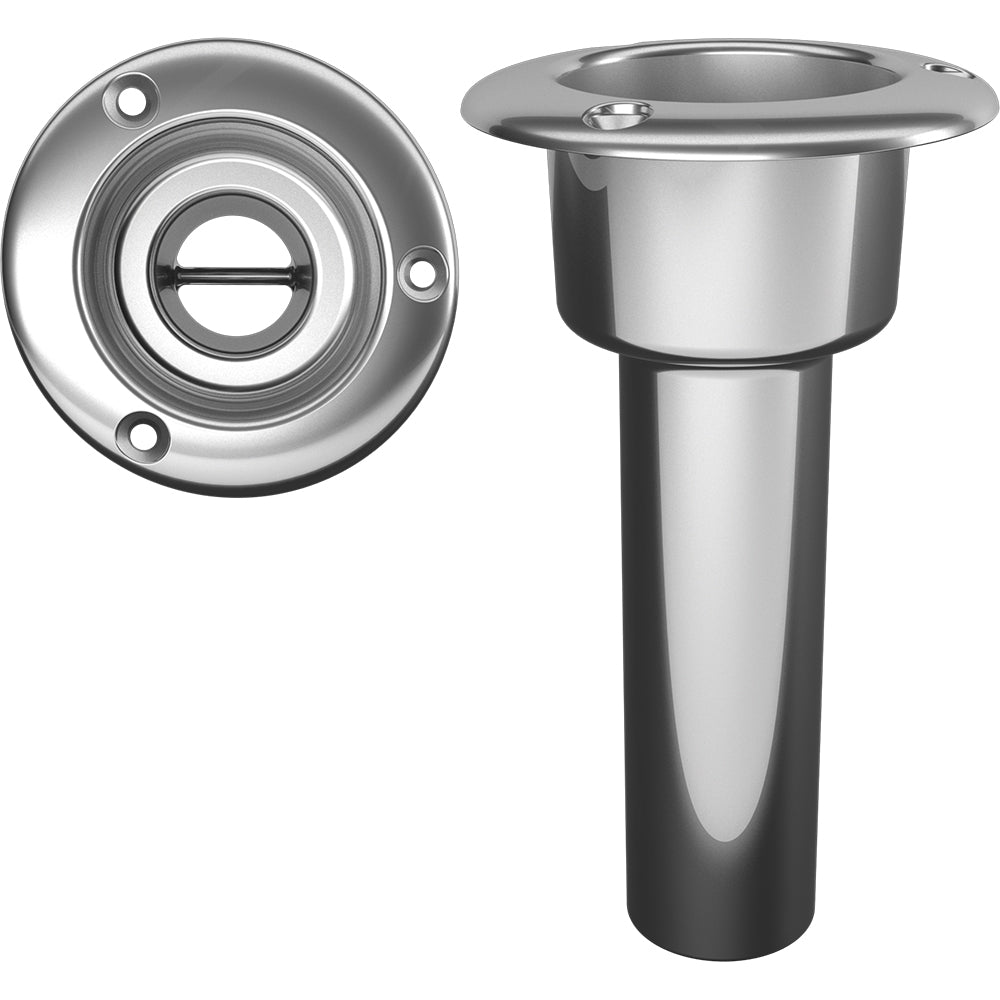 Mate Series Stainless Steel 0 Rod & Cup Holder with Round Top - Open Design