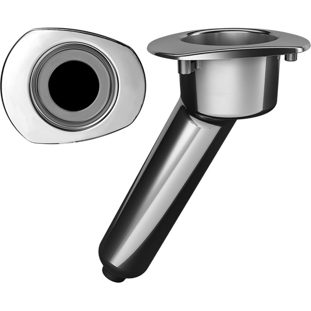 Mate Series Elite Screwless Stainless Steel 30 Rod and Cup Holder with Drain and Oval Top, Part Number C2030DS
