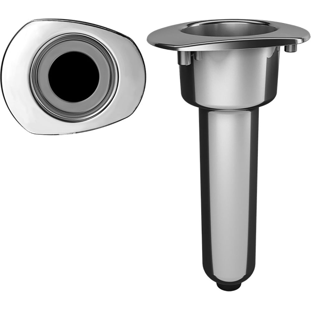 Mate Series Elite Screwless Stainless Steel Cup Holder with Drain and Oval Top, Part C2000DS