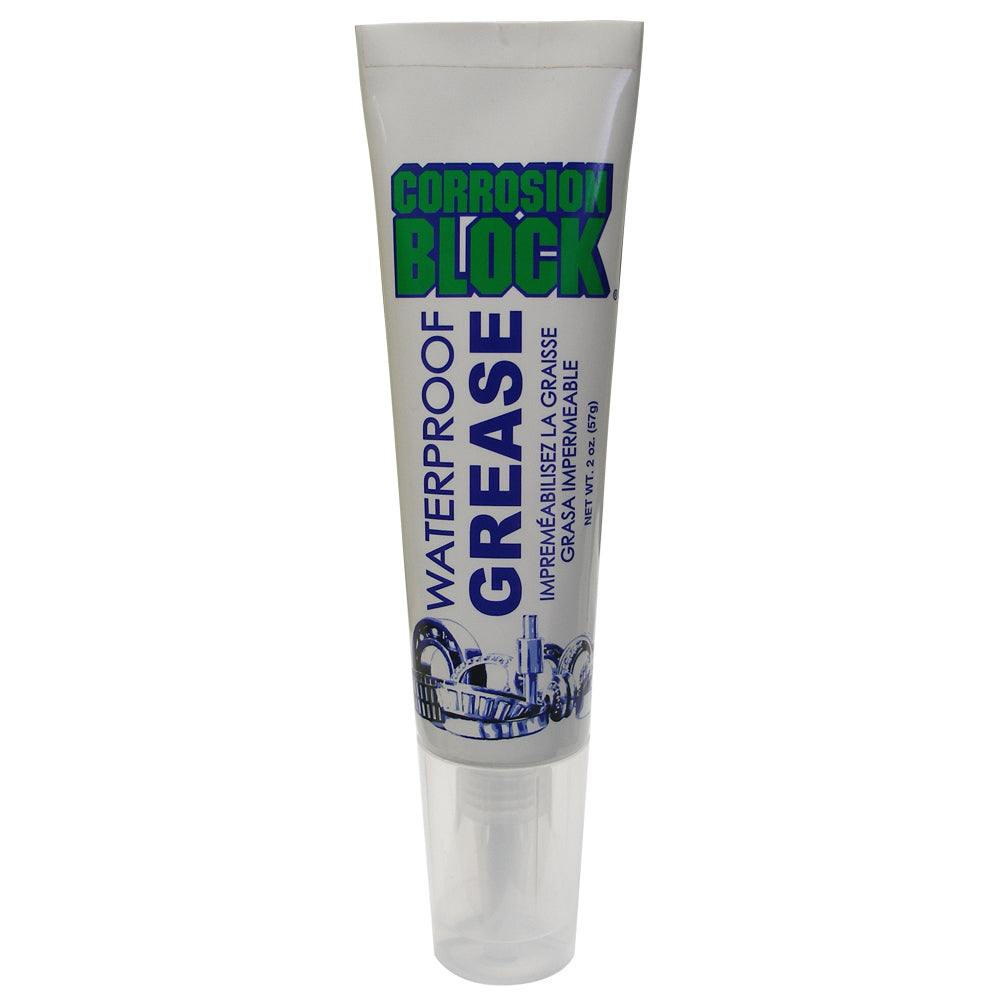 Corrosion Block High Performance Waterproof Grease 2oz Tube - Non-Hazmat, Non-Flammable & Non-Toxic