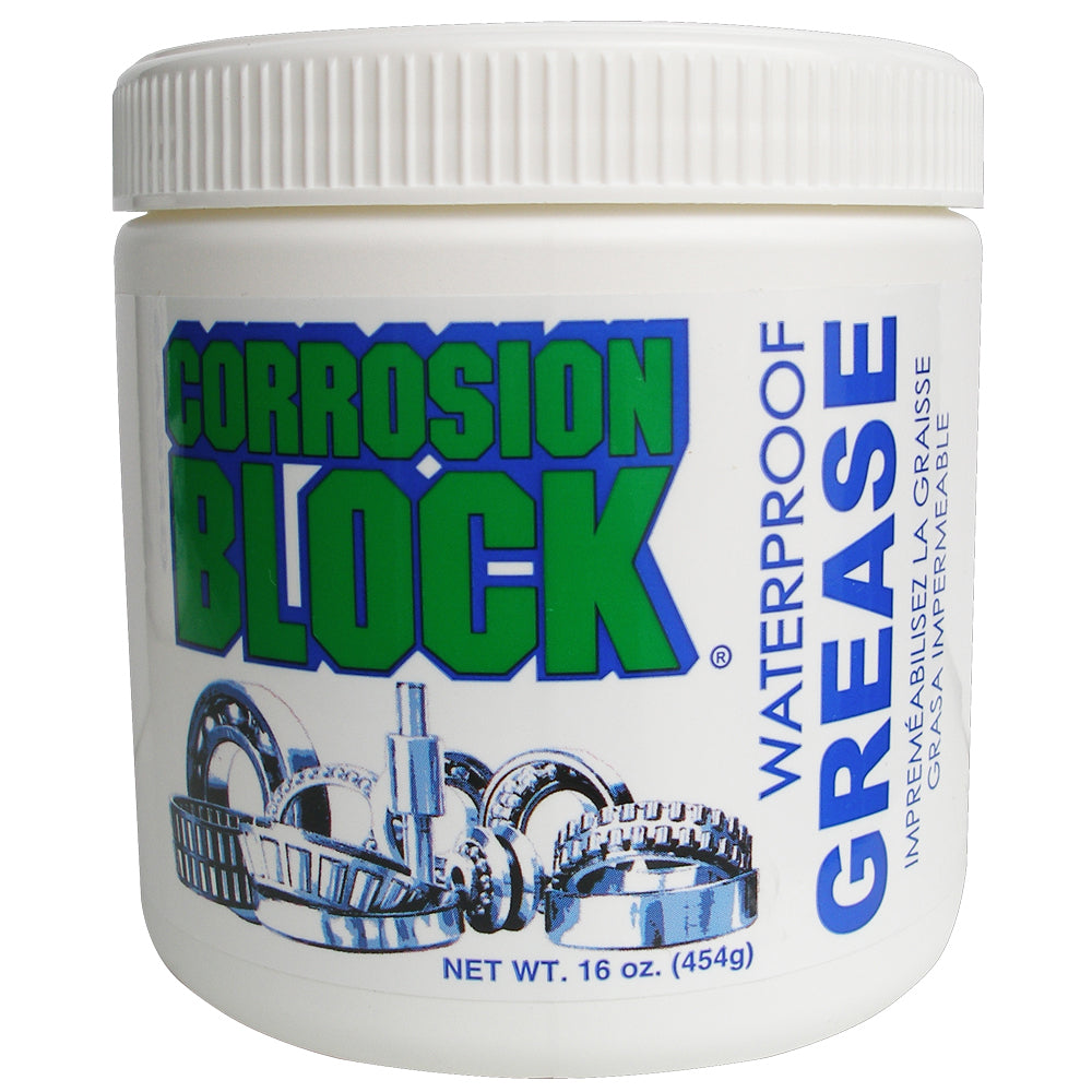 Corrosion Block High Performance Waterproof Grease 16oz Tub - Non-Hazmat, Non-Flammable & Non-Toxic