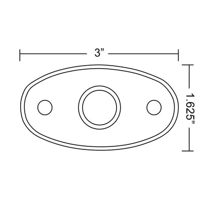 RIGID Industries A-Series White Low Power LED Light - Single, Part Number 480153
