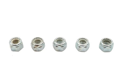 V-Twin Zinc Plated Hex Nuts 5/16 inch-18 Nyloc (Pack of 5) by V-Twin