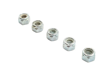 V-Twin Zinc Plated Hex Nuts 5/16 inch-18 Nyloc (Pack of 5) by V-Twin