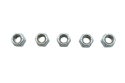 V-Twin Zinc Plated Hex Nuts 5/16 inch-24 Nyloc - Pack of 5