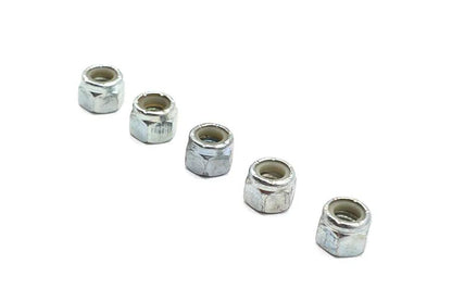 V-Twin Zinc Plated Hex Nuts 3/8 inch-16 Nyloc (Pack of 5) by V-Twin
