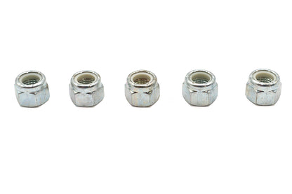 V-Twin Zinc Plated Hex Nuts 3/8 inch-24 Nyloc - Pack of 5
