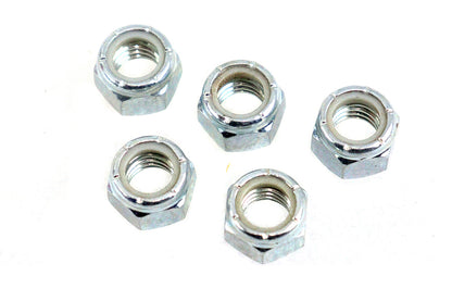 V-Twin Zinc Plated 7/16 inch-14 Nyloc Lock Nut (Pack of 5)