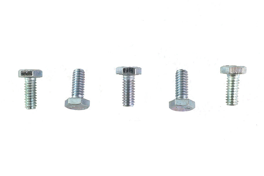 V-Twin Hex Cap Bolts Zinc 1/4 inch x 5/8 inch (Pack of 5)